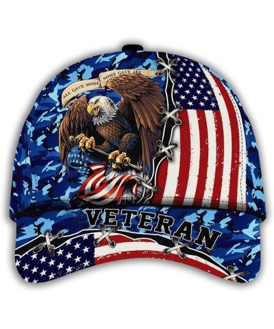 All Gave Some Veteran Cap, Camo Eagle Veteran Hat, Veteran Day Gifts for Dad Grandpa, 3D Printed Cap, US Flag Hat Color 3 $13...