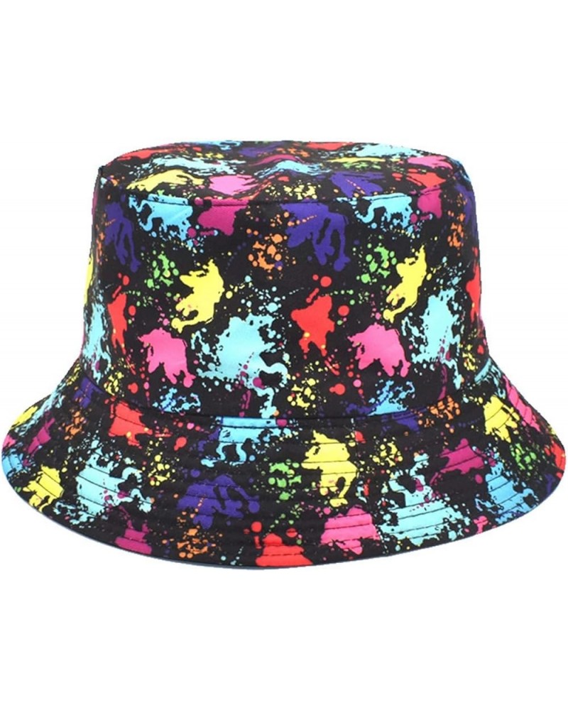 Women Sun Hat Wide Brim Beach Hat Adjustable Bucket Hat Summer Hats Coneflower 54 4-black $12.85 Sun Hats