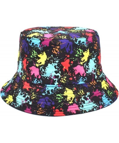 Women Sun Hat Wide Brim Beach Hat Adjustable Bucket Hat Summer Hats Coneflower 54 4-black $12.85 Sun Hats