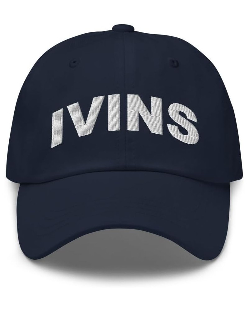 Ivins Utah Hat Ivins UT Cap Embroidered Dad Hat Adjustable Strap Closure Unisex Navy $16.80 Baseball Caps