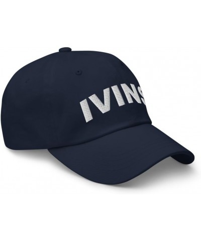 Ivins Utah Hat Ivins UT Cap Embroidered Dad Hat Adjustable Strap Closure Unisex Navy $16.80 Baseball Caps