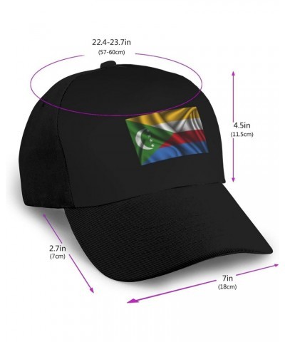 Silk Style Flag of The Comoros Baseball Cap Women Men Hat Outdoor Leisure Sun Hat Adjustable Truck Driver Baseball Caps Dad H...