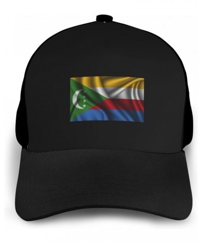 Silk Style Flag of The Comoros Baseball Cap Women Men Hat Outdoor Leisure Sun Hat Adjustable Truck Driver Baseball Caps Dad H...