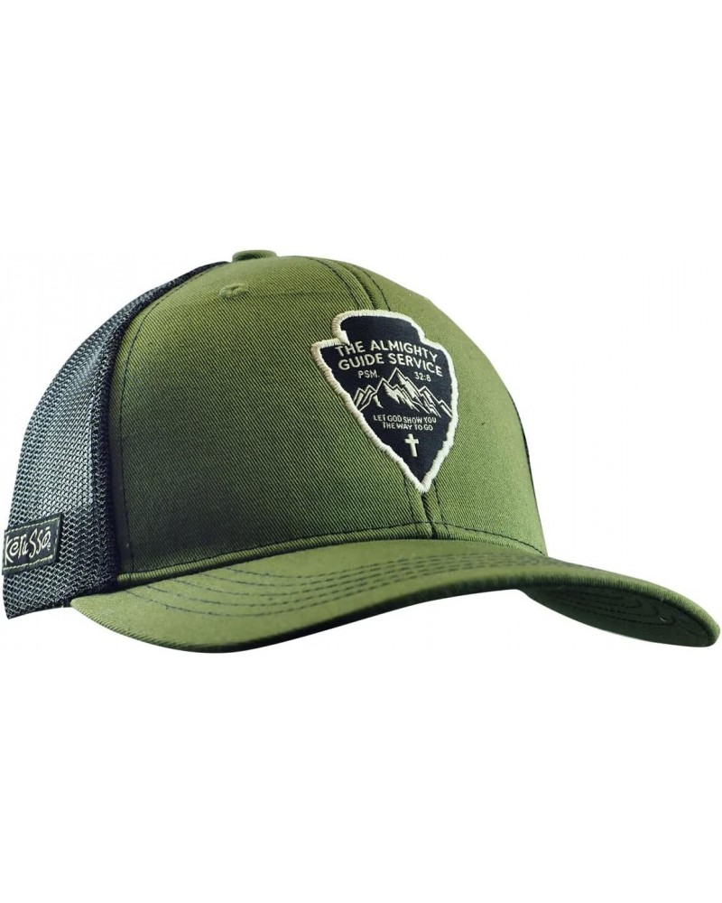 Mens Cap - Almighty Guide Service - Green - One Size Fits Most $17.48 Baseball Caps