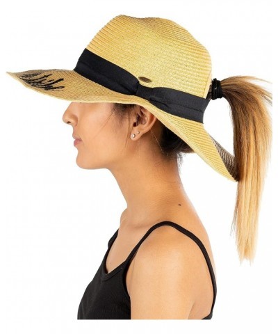 Women's Ponytail Messy Bun UPF 50 Embroidered Adjustable Beach Sun Hat Bride Tribe $19.10 Sun Hats