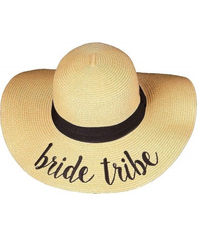 Women's Ponytail Messy Bun UPF 50 Embroidered Adjustable Beach Sun Hat Bride Tribe $19.10 Sun Hats