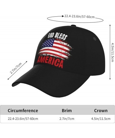 USA Flag Baseball Cap Bald Eagle Patriotic Hat for Men Women, Independence Day Baseball Hat Unisex God Bless America With Ame...