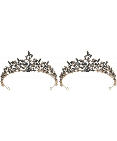 2 pieces Baroque Queen Crown, Elegant Crown Headdress Bride Headdress Bride Wedding Crown Rhinestone Tiara Jewelry tiara for ...