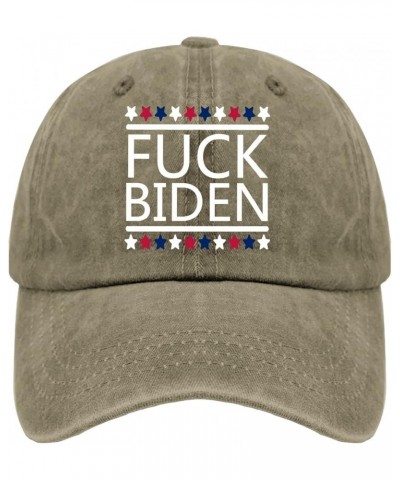 Womens Baseball Cap Biden Fashionable Hat for Women's Running Caps Adjustable Fuckk Biden Sun Cap Pigment Khaki $7.54 Basebal...