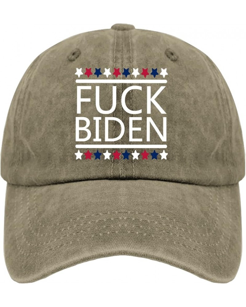 Womens Baseball Cap Biden Fashionable Hat for Women's Running Caps Adjustable Fuckk Biden Sun Cap Pigment Khaki $7.54 Basebal...