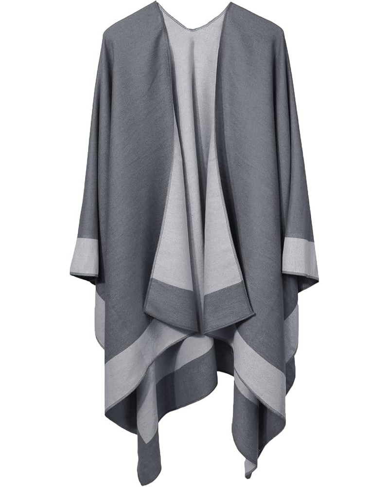 Womens Pashmina Shawls and Wraps Soft Winter Warm Reversible Oversized Blanket Scarf Bicolor Frame-bicolorgrey $18.55 Scarves