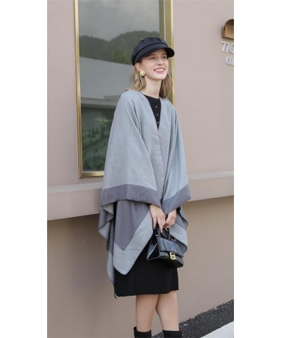 Womens Pashmina Shawls and Wraps Soft Winter Warm Reversible Oversized Blanket Scarf Bicolor Frame-bicolorgrey $18.55 Scarves