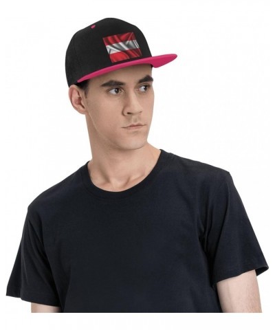 Silk Style Flag of Austria Baseball Cap for Men Women Snapback Hat Adjustable Flat Bill Hats Pink $14.34 Baseball Caps