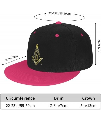 Masonic Square and Compass Safety Baseball Cap Men Hat Women Dad Hat Sun Hat Adjustable Trucker Hat Cowboy Hat White Pink $9....