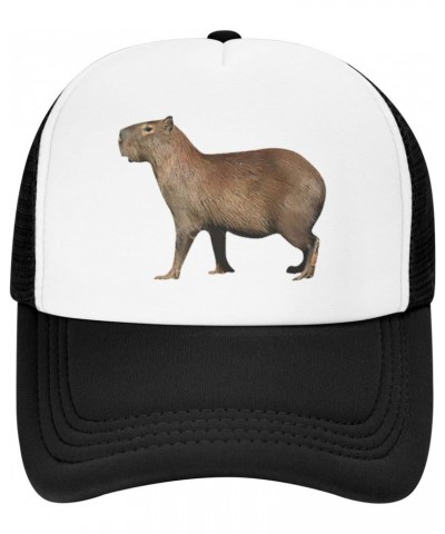 Cute-Capybara-Rodents-Animal Funny Gifts Baseball Hats Dad Hat Unisex Cotton Distressed Vintage Baseball Cap Black $11.39 Bas...