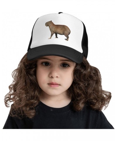 Cute-Capybara-Rodents-Animal Funny Gifts Baseball Hats Dad Hat Unisex Cotton Distressed Vintage Baseball Cap Black $11.39 Bas...