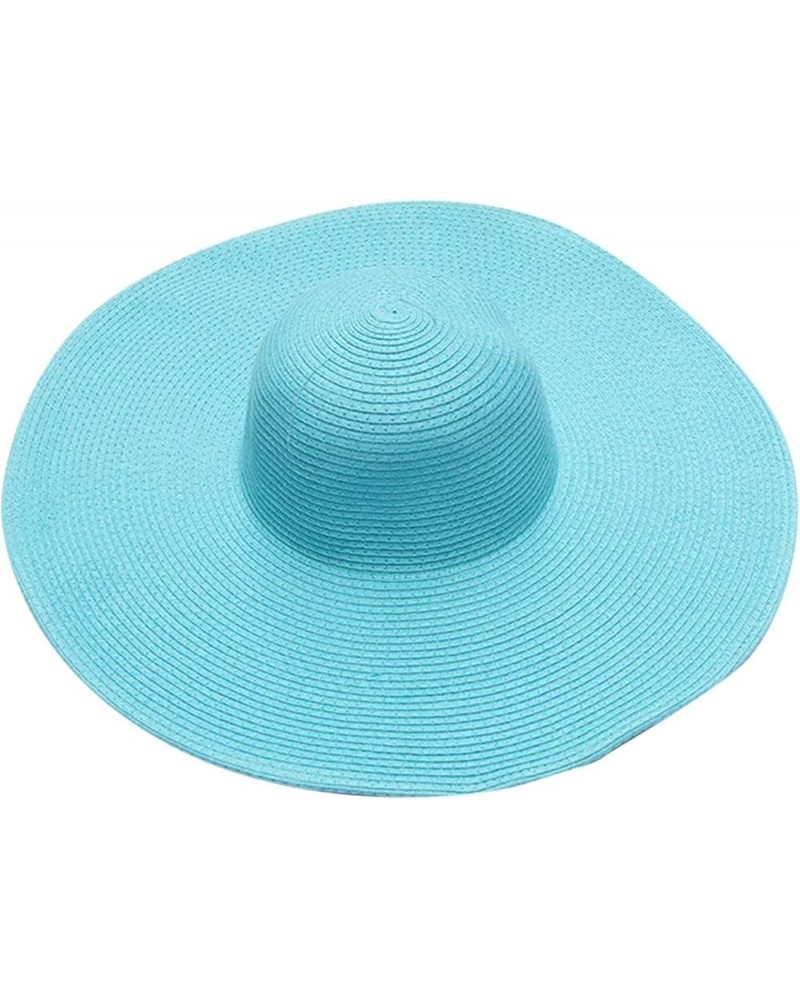 Womens Summer Baseball Hat Outdoor Wide Protection Foldable Ponytail Mesh Sun Visor Cap with Removable Running Sky Blue-b $8....