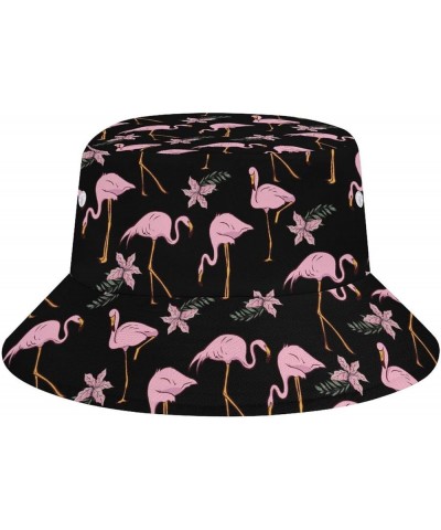 Funny Flamingo Bucket Hat for Women Men, Novelty Fisherman Cap Sun Hat Travel Beach Outdoor Fashion Summer Accessories Flamin...