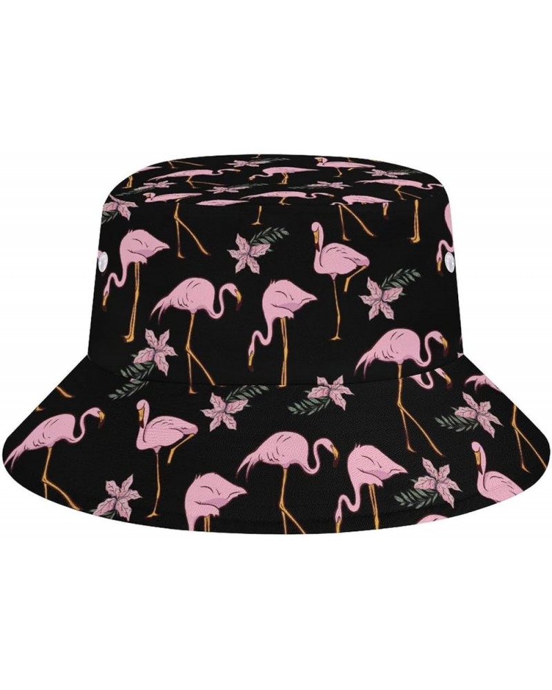 Funny Flamingo Bucket Hat for Women Men, Novelty Fisherman Cap Sun Hat Travel Beach Outdoor Fashion Summer Accessories Flamin...