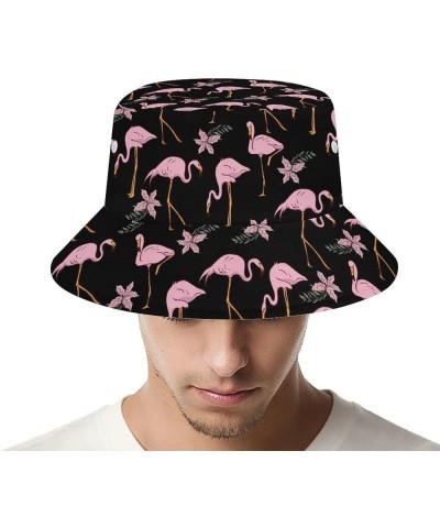 Funny Flamingo Bucket Hat for Women Men, Novelty Fisherman Cap Sun Hat Travel Beach Outdoor Fashion Summer Accessories Flamin...