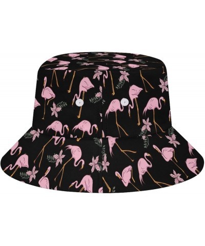 Funny Flamingo Bucket Hat for Women Men, Novelty Fisherman Cap Sun Hat Travel Beach Outdoor Fashion Summer Accessories Flamin...