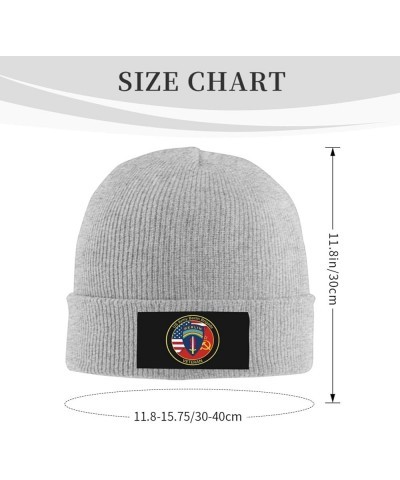 Army Berlin Brigade Veteran Unisex Beanie Winter Warm Skull Hat Knitted Hat Pullover Hat Black Gray $16.10 Skullies & Beanies