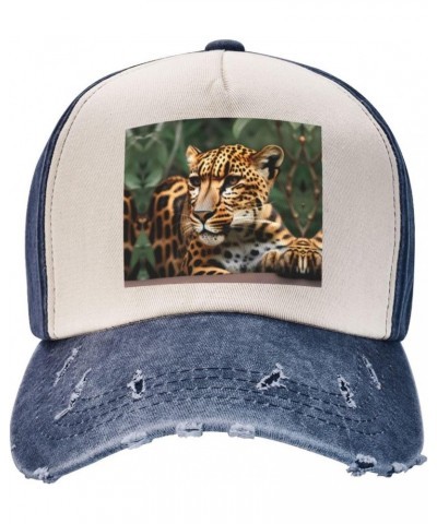 Leopard Pattern Sporty Cap for All Seasons,Unisex Baseball Cap,Ideal Fishing Hat for Men and Women $15.58 Skullies & Beanies