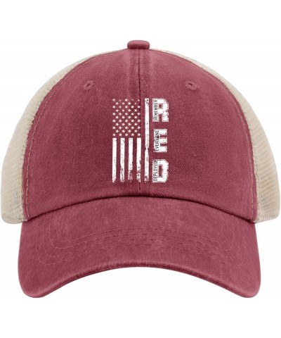 Remember Everyone Deployed Caps Running Cap AllBlack Trucker Hats Women Gifts for Him Golf Hats Wine Red02 $13.79 Sun Hats