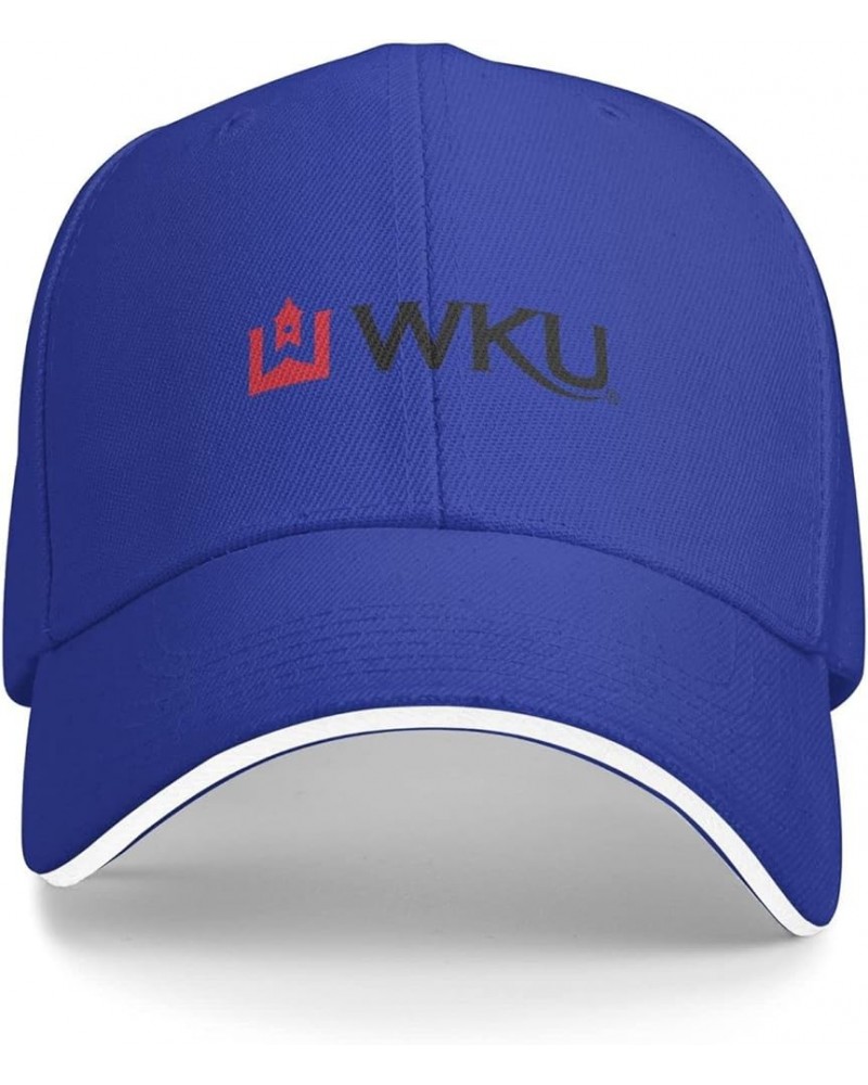 Western Kentucky University Logo Sandwich Cap Unisex Classic Baseball Capunisex Adjustable Casquette Dad Hat Blue $8.25 Baseb...