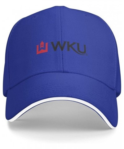 Western Kentucky University Logo Sandwich Cap Unisex Classic Baseball Capunisex Adjustable Casquette Dad Hat Blue $8.25 Baseb...