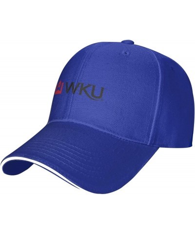 Western Kentucky University Logo Sandwich Cap Unisex Classic Baseball Capunisex Adjustable Casquette Dad Hat Blue $8.25 Baseb...