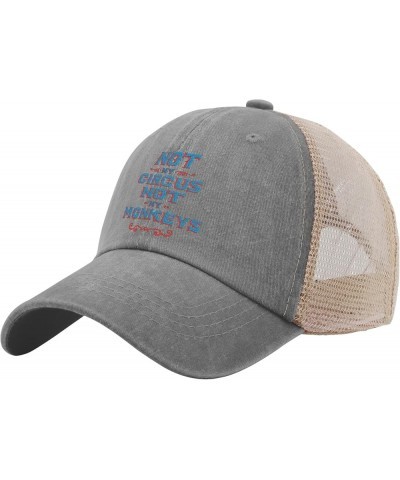 Not My Circus Not My Monkeys Hat Fishing Hats AllBlack Mens Hat Gifts for Dad Cool Hat Gray02 $11.20 Sun Hats