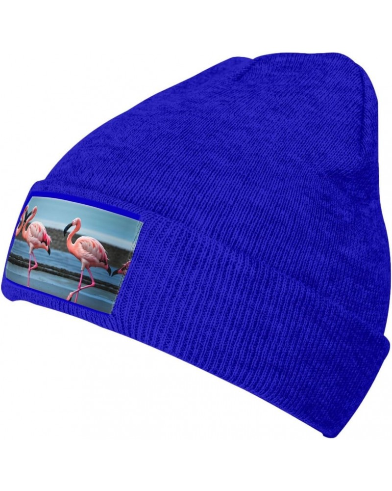 Flamingos On The Beach Velvety Tufted Style,Stretchable Brimless Hat,Knitted Woolen Cap $14.77 Skullies & Beanies