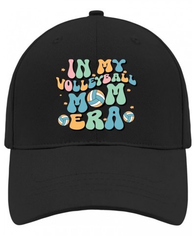 Soccer Mom Sun Hat Funny Trucker Hat AllBlack Mens Hats Gifts for Grandma Running Hat In My Volleyball Mom Era 5 $10.00 Sun Hats