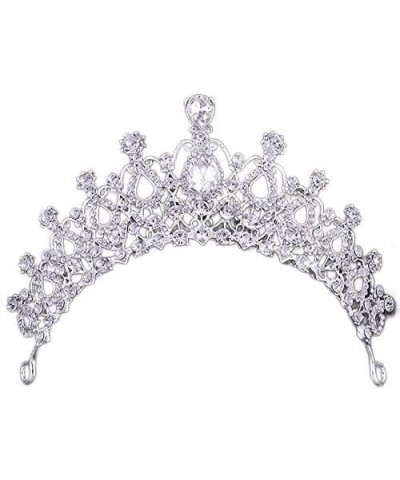 Hair jewelry crown tiaras for women Gorgeous Silver Color Crystal Bridal Tiara Crown Bride Headbands Women Hair Ornaments Wed...