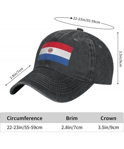 Paraguay Flag Baseball Caps Womans Mens Washed Cowboy Baseball Hat Adjustable Baseball Hat Black $13.20 Cowboy Hats