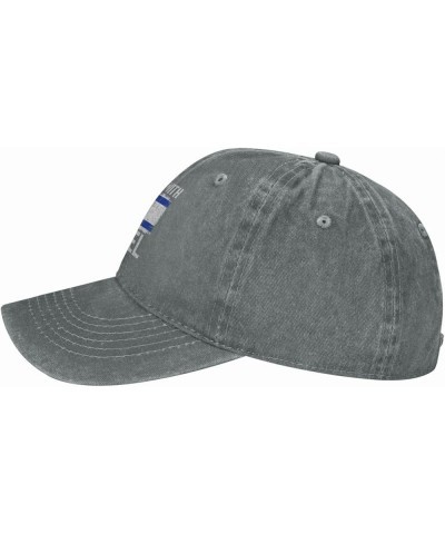 I Stand with Israel Flag,Support Israeli Cowboy Hat Men Vintage Baseball Cap Women Trucker Hat Snapback Hat Black Gray $10.24...