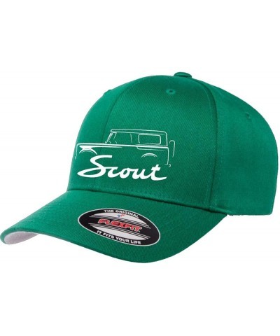 1965-71 International Scout Truck Outline Design Flexfit 6277 Athletic Baseball Fitted Hat Cap Pepper Green $15.52 Baseball Caps