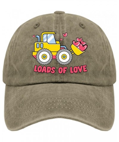 Loads of Love Farm Valentines Cap Womens Cap Pigment Black Golf Hats Men Gifts for Girlfriends Outdoor Hat Pigment Khaki $11....