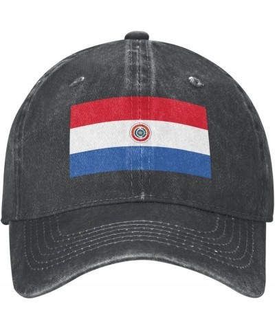 Paraguay Flag Baseball Caps Womans Mens Washed Cowboy Baseball Hat Adjustable Baseball Hat Black $13.20 Cowboy Hats