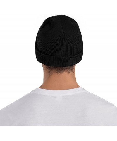 Knitted Hat Men Women Winter Beanie Warm Soft Cute Plain Skull Beanie Cap for Outdoor Black $11.81 Skullies & Beanies