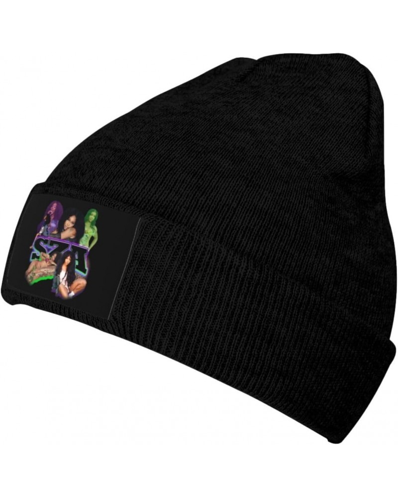 Acrylic Knit Cap SZÁ Slouchy Beanie Hats Lightweight Skull Hats for Mens Women Gift Black $10.59 Skullies & Beanies