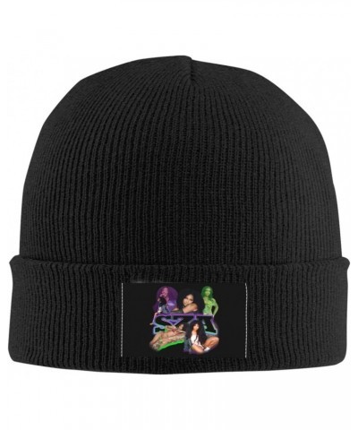 Acrylic Knit Cap SZÁ Slouchy Beanie Hats Lightweight Skull Hats for Mens Women Gift Black $10.59 Skullies & Beanies