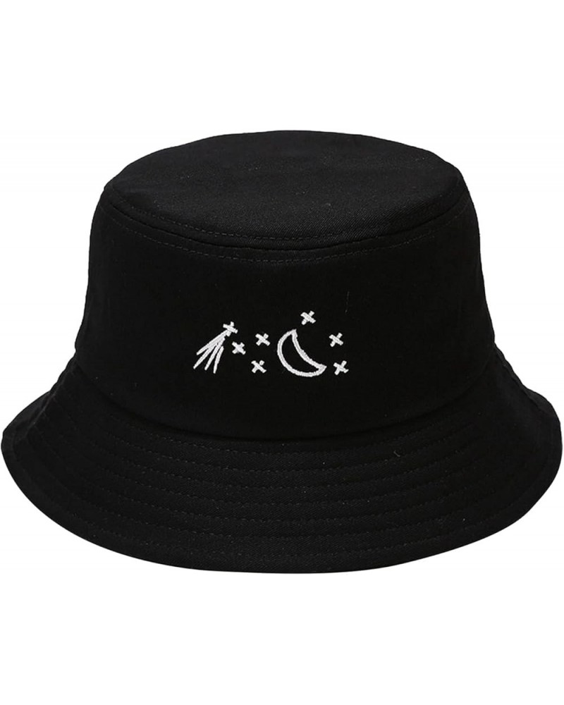 Hat Women's Hat and Fashion Men's Basin Hat Sunshade Outdoor Fisherman's Baseball Caps Vacation Travel Black $8.59 Bucket Hats