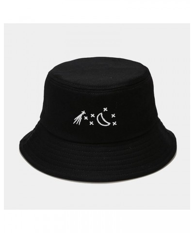 Hat Women's Hat and Fashion Men's Basin Hat Sunshade Outdoor Fisherman's Baseball Caps Vacation Travel Black $8.59 Bucket Hats