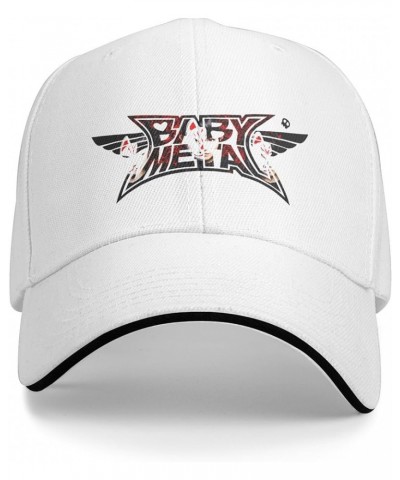 Adjustable Snapback Baseball Cap with Curved Brim Daily Trendy Casual for Unisex White $10.06 Baseball Caps