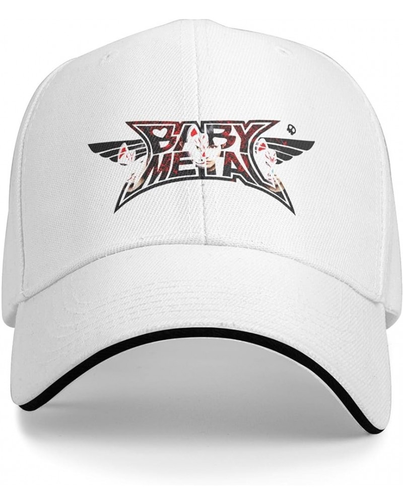 Adjustable Snapback Baseball Cap with Curved Brim Daily Trendy Casual for Unisex White $10.06 Baseball Caps