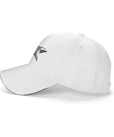 Adjustable Snapback Baseball Cap with Curved Brim Daily Trendy Casual for Unisex White $10.06 Baseball Caps