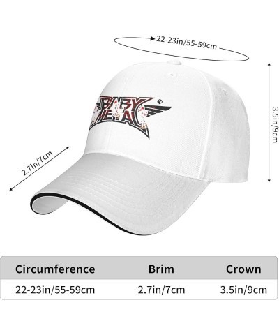 Adjustable Snapback Baseball Cap with Curved Brim Daily Trendy Casual for Unisex White $10.06 Baseball Caps