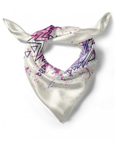 Tribal Head Scarf, Motif Brushstroke, Hair Wrap Pale Pink Fuchsia Lilac $16.81 Scarves